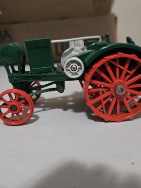 Classic Green and Red Toy Tractor - Kids Toys